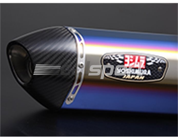 110-313-8180B - JMCA R-77 Full System Titanium Headers Titanium Blue Silencer Fixed Baffle