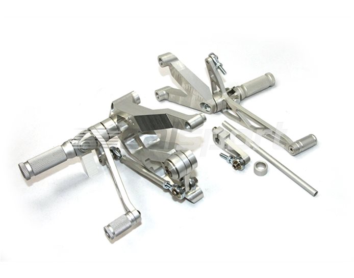 110HD19 - LSL RearSets with Folding Footpegs - Only fits with 2-1 exhaust, No Pillion Possible