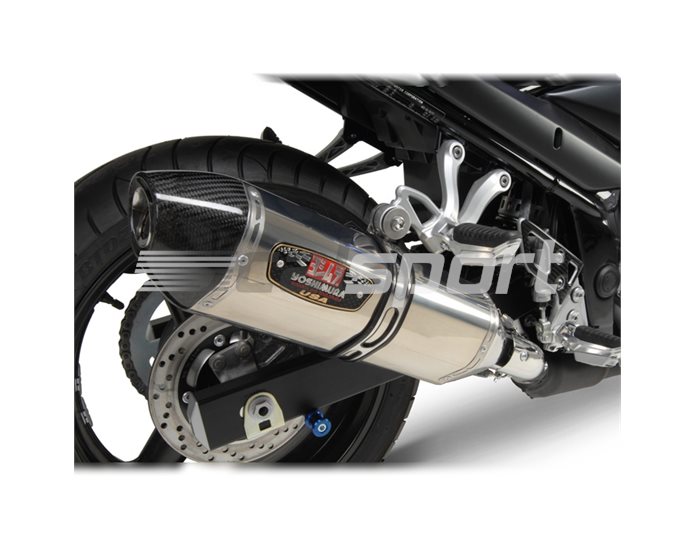 1155205 - Yoshimura Stainless R77 Slip-on With Carbon Coned End Cap - Race Series - Removable Baffle