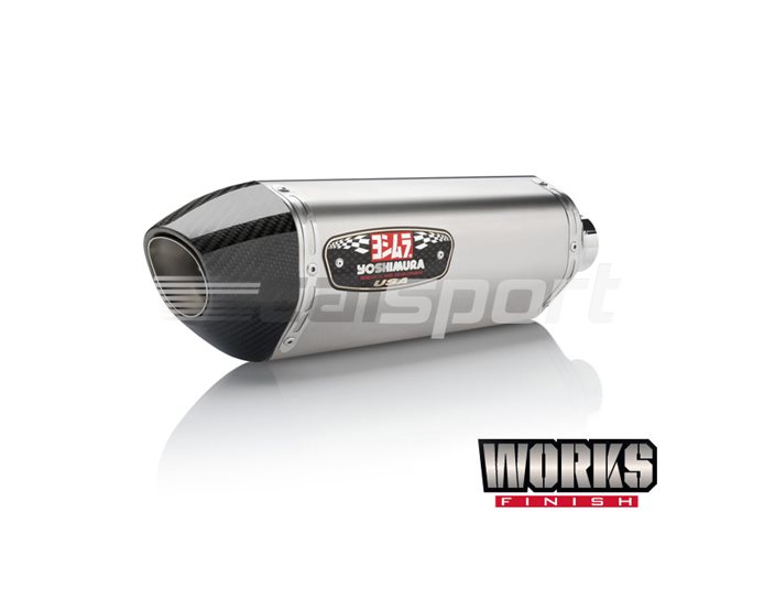 Yoshimura Stainless R77 ¾ system Stainless Carbon Coned End Cap