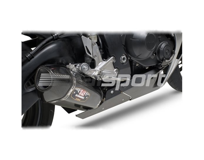 1202202 - Yoshimura Carbon R77 Slip-on With Carbon Coned End Cap Inc Heatshield - Race Series - Removable Baffle