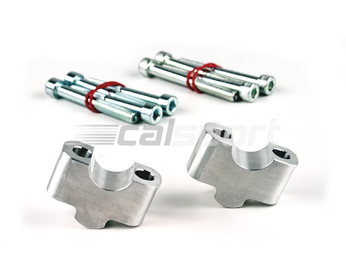 LSL Riser for 22.2mm bars - Aluminium, Silver (black or silver available), 25mm mm rise (15/25/35mm available) - clamping bolts 32-35mm apart