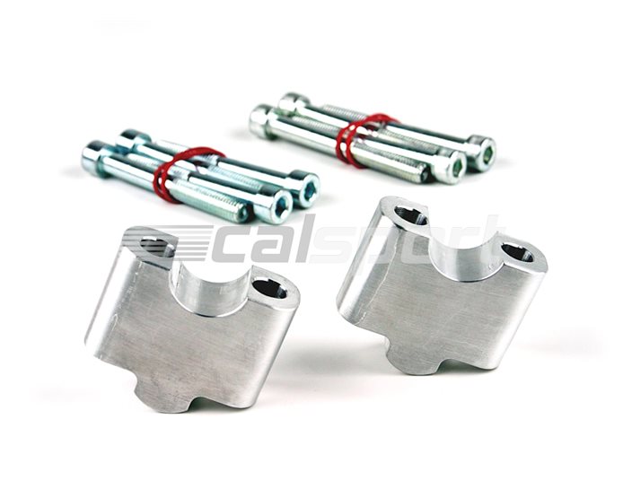 LSL Riser for 22.2mm bars - Aluminium, Silver (black or silver available), 35mm mm rise (15/25/35mm available) - clamping bolts 32-35mm apart