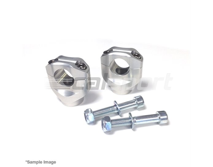 127A024SI - LSL 28.6mm (X-Bar) Handlebar Clamps, Silver (black or silver available) - 0 mm rise