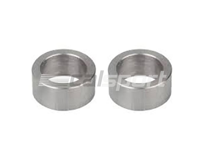 127UN015SI - LSL Handlebar Clamps Spacer Blocks,  Silver (black or silver available) - 15 or 25mm heights available, set of 2