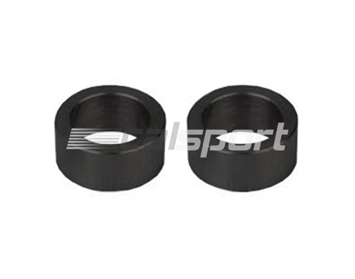 127UN015SW - LSL Handlebar Clamps Spacer Blocks,  Black (black or silver available) - 15 or 25mm heights available, set of 2