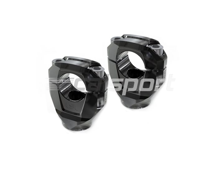 127X040GSW - LSL Gonia 28.6mm (X-Bar) Universal Handlebar Clamps, Black (black or silver available) - for yokes with bolt on bar clamps