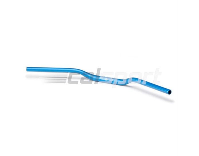 128AXN1BL - LSL Superbike Flat - medium rise 28.6mm aluminium taper handlebar (X-Bar), Transparent Blue