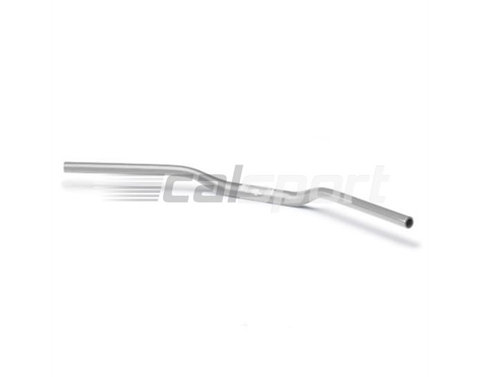 128AXN1SI - LSL Superbike Flat - medium rise 28.6mm aluminium taper handlebar (X-Bar), Silver