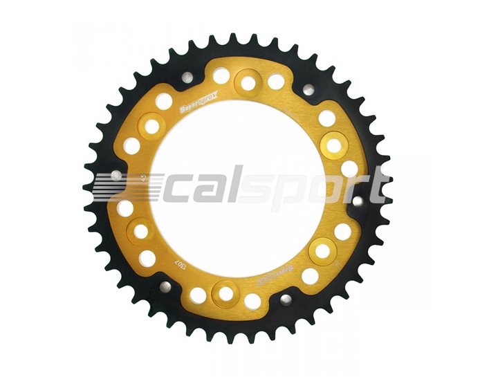 1307-45 - Supersprox Stealth Sprocket, Anodised Alloy, Gold Centre, 45 teeth