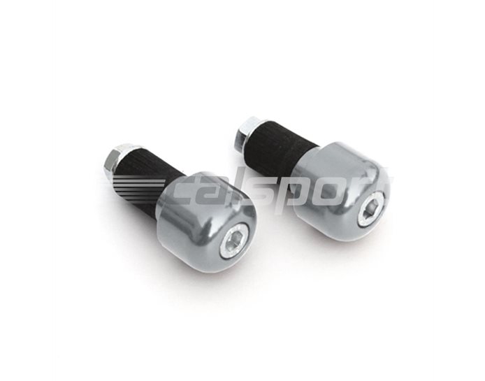 LSL Cylindrical bar end weights, pair, Aluminium, Silver (other colours available) - for 22.2mm  steel and 1 inch aluminium bars
