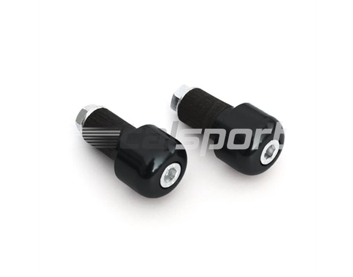 LSL Cylindrical bar end weights, pair, Aluminium, Black (other colours available) - for 22.2mm  steel and 1 inch aluminium bars