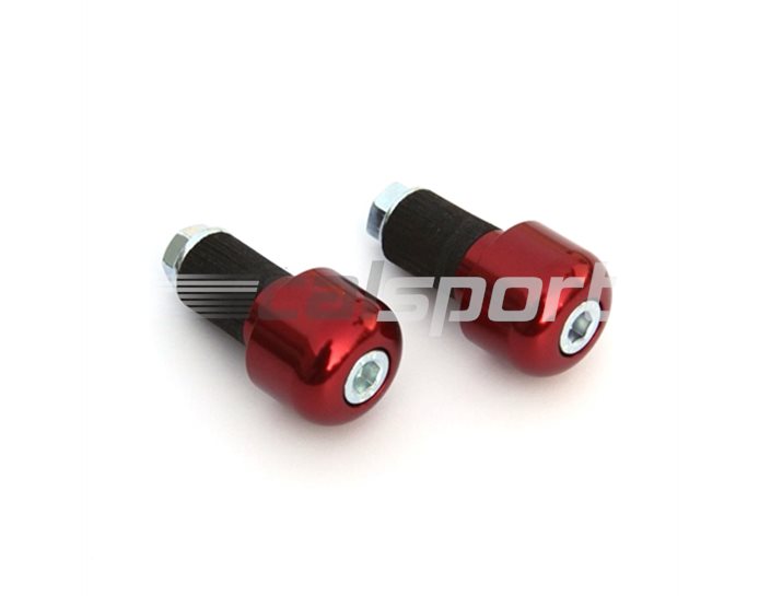 135-004RT - LSL Cylindrical bar end weight, Aluminium, Transparent Red (other colours available) - for X-Bar (28.6mm) and 22.2mm aluminium bars