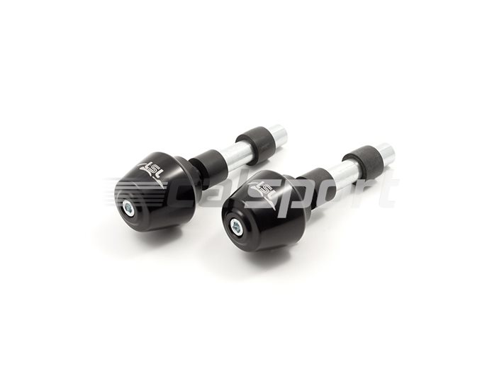 LSL Touring bar end weights, pair, Steel, Black (other colours available)