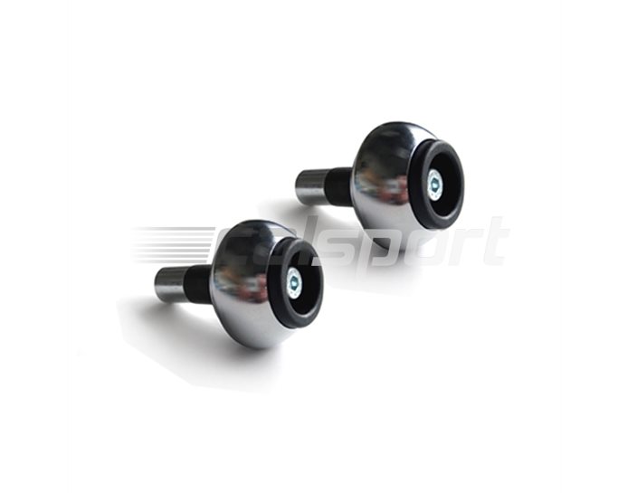 LSL Classic Bar End crash balls Steel, pair, Chrome (other colours available) - for X-Bar (28.6mm) and 22.2mm aluminium bars