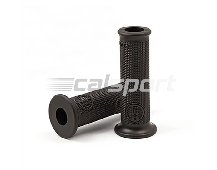 LSL Clubman Classic Grips, Black Rubber - fit most bars with 22.2mm diameter at grip.