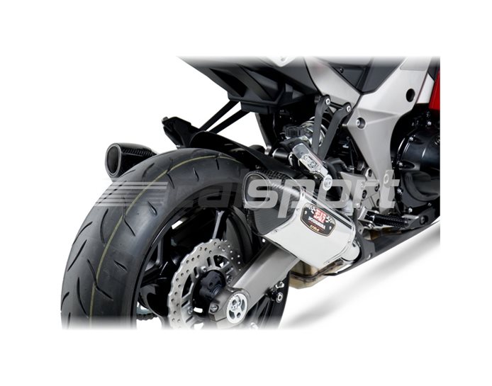 1415020520 - Yoshimura Stainless R77 Slip Ons (pair) With Carbon End Cap - Note - Not Confirmed With Pannier Fitment RACE (Removable Baffle)