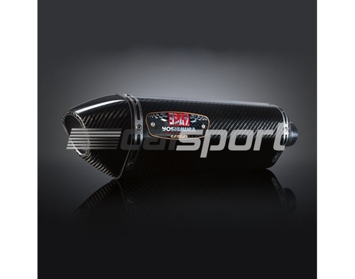 1464120220 - Yoshimura Carbon R77 Slip-on With Carbon Coned End Cap - Race Series - Removable Baffle