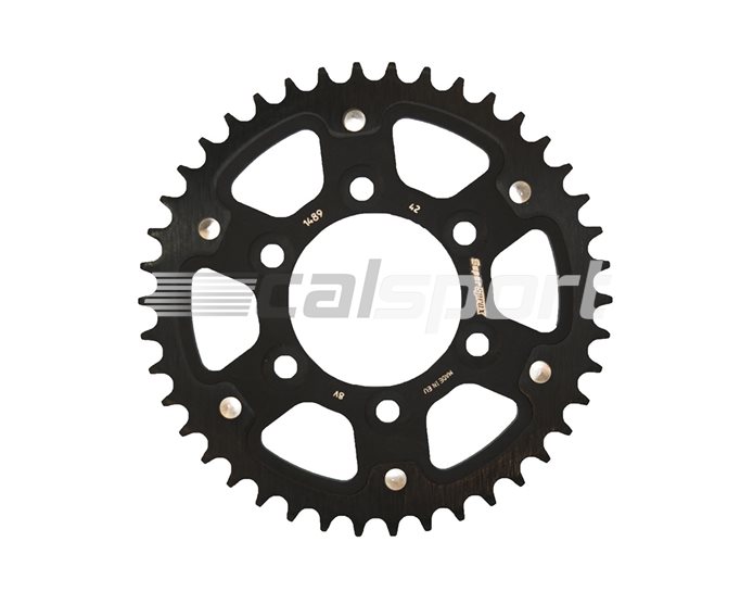 Supersprox Stealth Sprocket, Anodised Alloy, Black Centre, 42 teeth