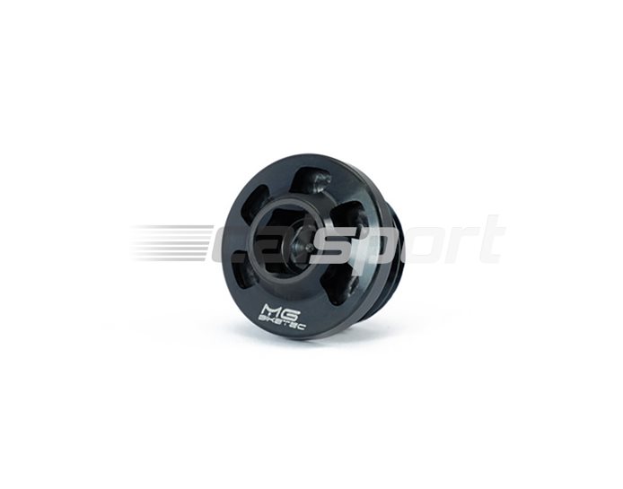 1500-087009 - MG Biketec Oil filler cap, wire lock ready - Black