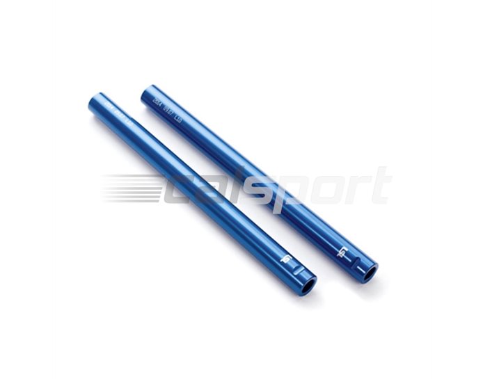 154L01BL - LSL Clip On Handlebar Tubes, Aluminium, 22.2mm, Transparent Blue - requires LSL Clip On Mounting Kit