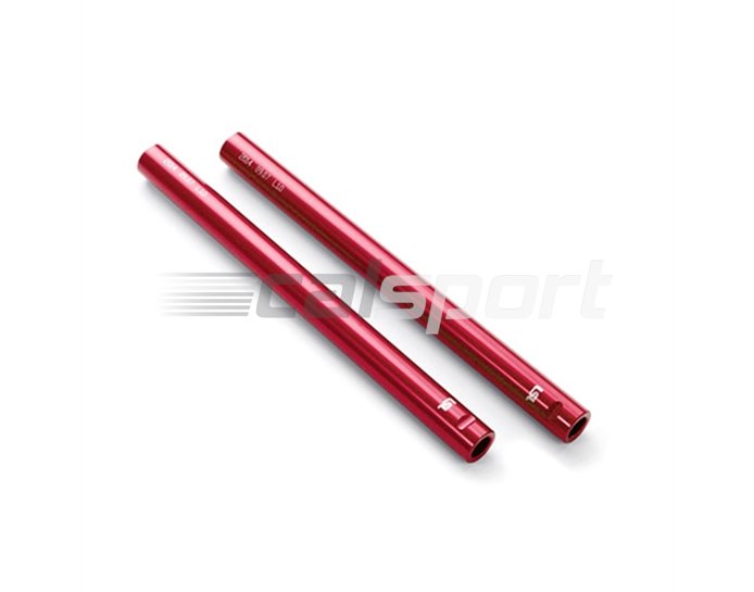 154L01RT - LSL Clip On Handlebar Tubes, Aluminium, 22.2mm, Transparent Red - requires LSL Clip On Mounting Kit