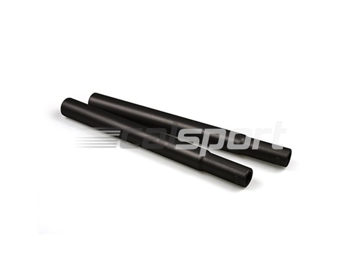 LSL Clip On Handlebar Tubes, Aluminium, 25.4mm narrowing to 22.2mm clamping, Black - fits with  conversion kit