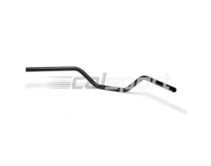 163L014.2SW - LSL Flat Track - high rise 25.4mm (inch) steel handlebar, Black - Harley Dimple