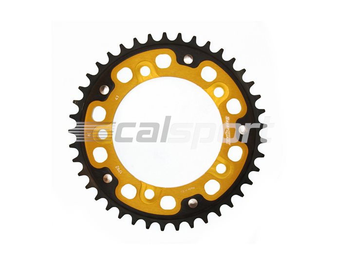 1792-41 - Supersprox Stealth Sprocket, Anodised Alloy, Gold Centre, 41 teeth