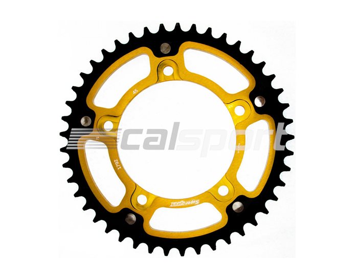 1792-45 - Supersprox Stealth Sprocket, Anodised Alloy, Gold Centre, 45 teeth