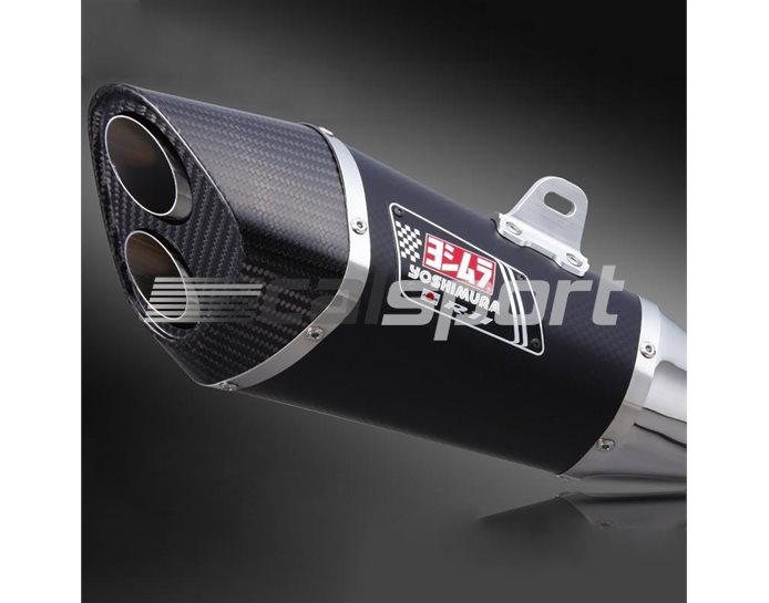 180-519-5520 - Yoshimura Metal Magic R-11 Slip On With Carbon Twin-Exit Coned End Cap - Yoshimura Japan - Race