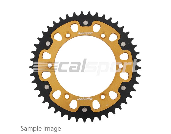Supersprox Stealth Sprocket, Anodised Alloy, Gold Centre, 56 teeth