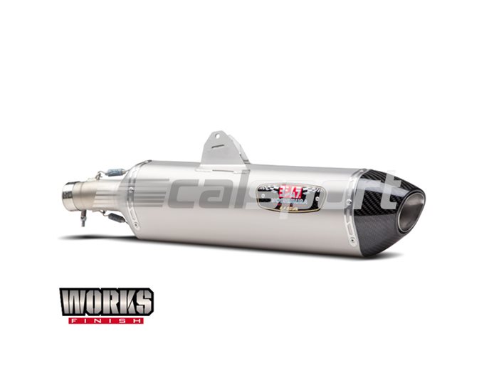Yoshimura Stainless R77 Slip-on with Carbon End Cap - Race Series - Removable Baffle