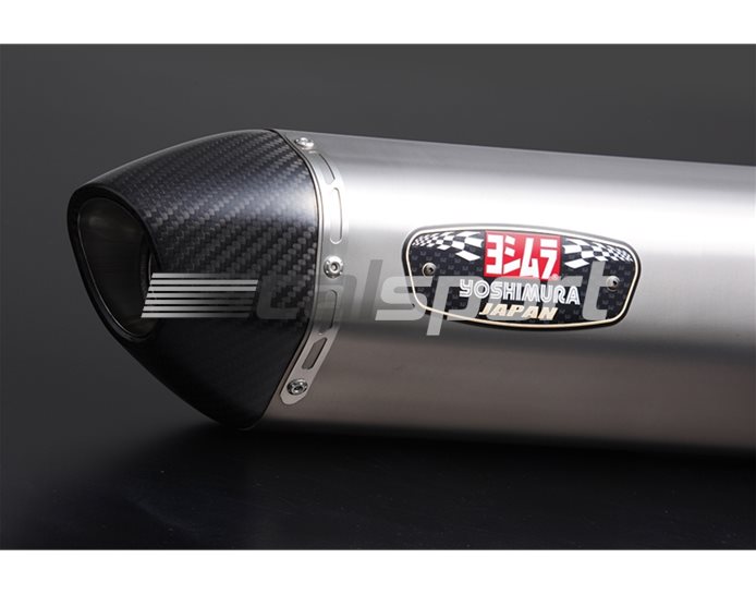 1A0-228-5W80 - Yoshimura Titanium R77S Slip On With Carbon Coned End Cap - Yoshimura Japan - Road-Legal (removable Baffle)