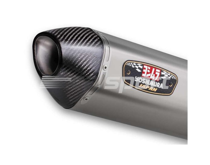 1A0-417-5W80 - Yoshimura Titanium R77S Slip On With Carbon Coned End Cap - Yoshimura Japan - Road-Legal (removable Baffle)