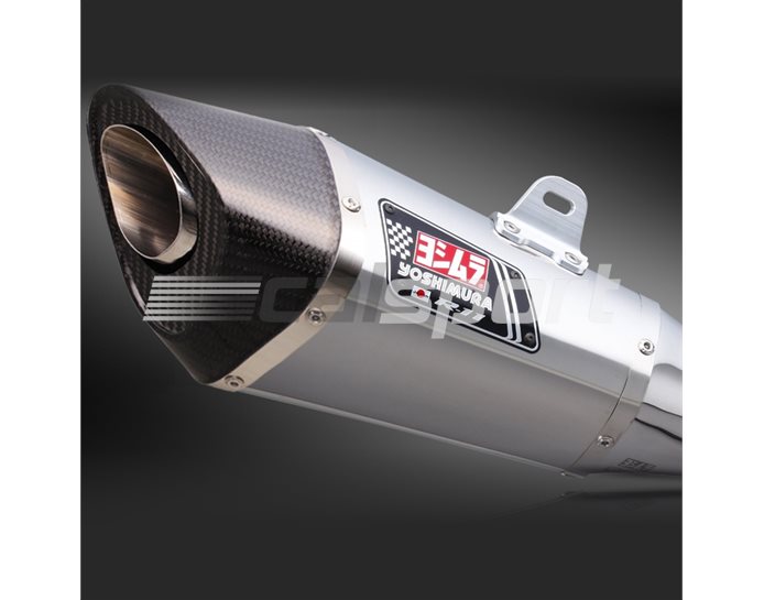 1A0-665-5E50 - Yoshimura Stainless R-11 Slip On With Carbon Coned End Cap - Yoshimura Japan - Road-Legal (Removable Baffle)