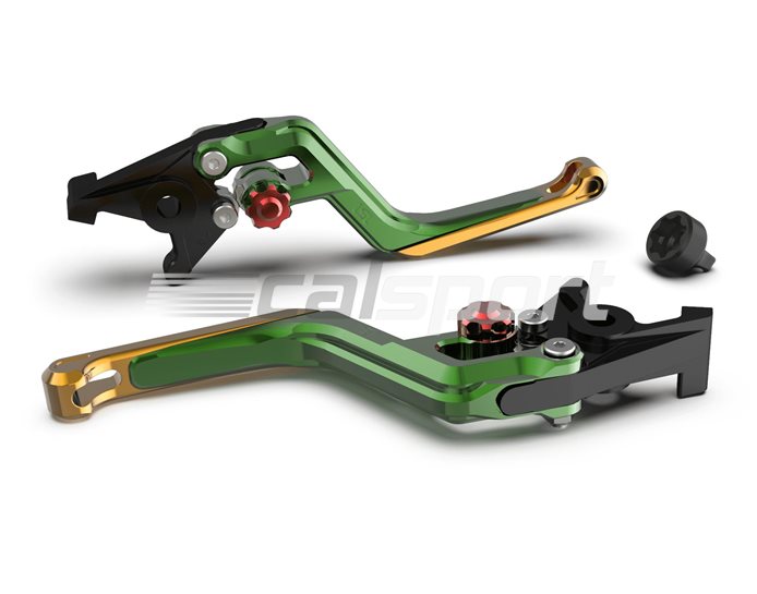 200ER09GRRTGO - LSL Ergonia Brake Lever, Green - Red adjuster, Gold slider - 0