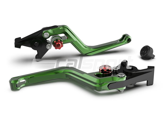 200ER09GRRTGR - LSL Ergonia Brake Lever, Green - Red adjuster, Green slider - 0