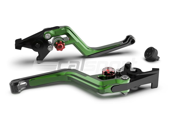 200ER09GRRTSW - LSL Ergonia Brake Lever, Green - Red adjuster, Black slider - 0