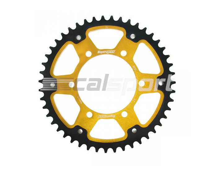 2012-47 - Supersprox Stealth Sprocket, Anodised Alloy, Gold Centre, 47 teeth