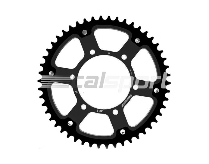 Supersprox Stealth Sprocket, Anodised Alloy, Black Centre, 50 teeth