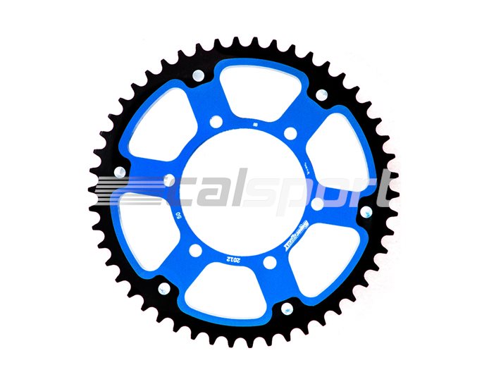 2012-50-BLUE - Supersprox Stealth Sprocket, Anodised Alloy, Blue Centre, 50 teeth