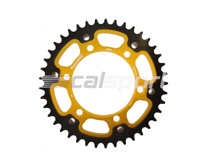 Supersprox Stealth Sprocket, Anodised Alloy, Gold Centre, 41 teeth  -  520 Conversion
