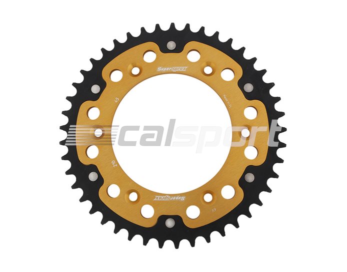 210-45 - Supersprox Stealth Sprocket, Anodised Alloy, Gold Centre, 45 teeth