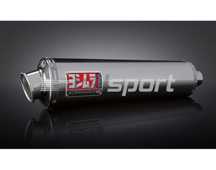 Yoshimura Stainless RS3 Oval Silencer Race Series Removable Baffle