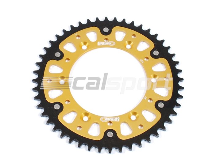 Supersprox Stealth Sprocket, Anodised Alloy, Gold Centre, 48 teeth