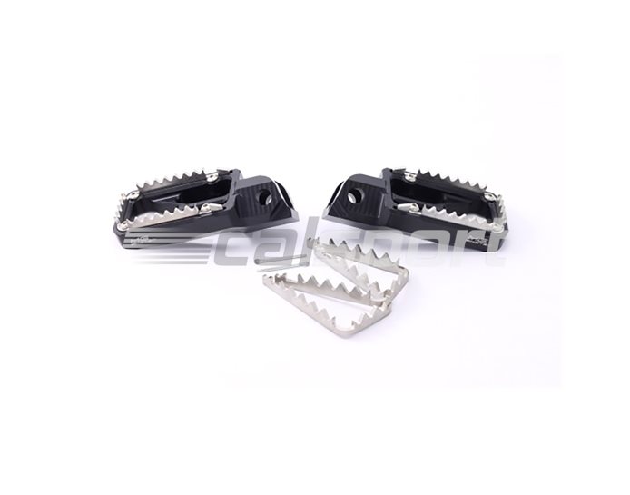 2600-653014 - MG Biketec Enduro / SM foot peg set incl. stainless inserts & sliders