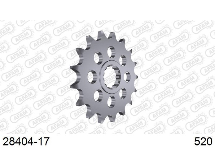 AFAM Front Sprocket, 520 conversion, Steel, GSR 750 A ABS only,Non ABS - 17T (orig size)