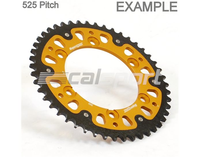 300-42 - Supersprox Stealth Sprocket, Anodised Alloy, Gold Centre, 42 teeth