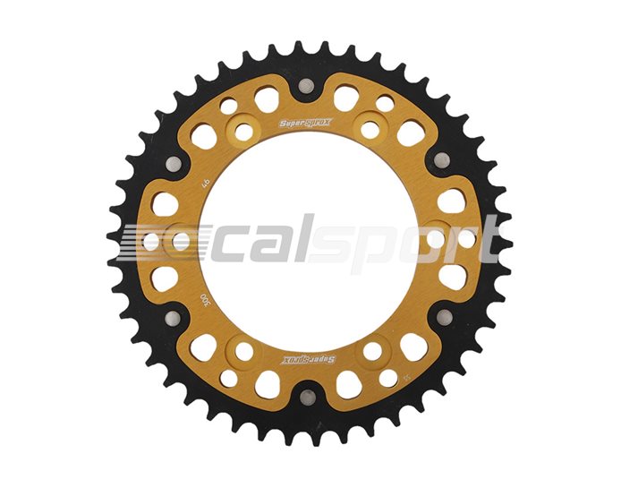 300-46 - Supersprox Stealth Sprocket, Anodised Alloy, Gold Centre, 46 teeth